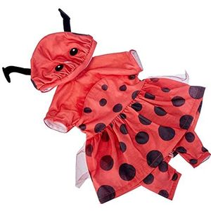 Zapf Creation 870921 Dolly Moda schattige lieveheersbeestje outfit, poppenkleding 43 cm. 3-delig, meerkleurig