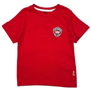 Lee Cooper, T-shirt, jongens, meisjes, (4-14 jaar), poloshirt, tanktop, overhemd, bedrukt, kleding, uniseks, kinderen, sport, ademend, model GLC121209 TS S9-6A, rood, Rood, 6 Jaar