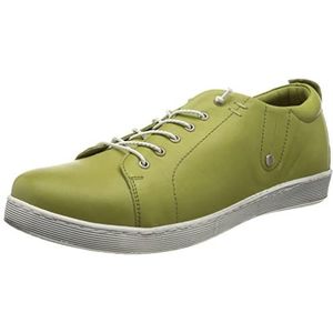 Andrea Conti Veterschoenen, lage damesschoenen 0347891-2, grootte:39, kleur:Groen