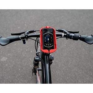 SMINNO Uniseks – volwassenen CESAcruise S universele smartphonehouder & handsfree, fiets met app rood universeel