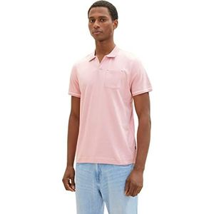 TOM TAILOR Poloshirt voor heren met borstzak, 11055 - Morning Pink, L