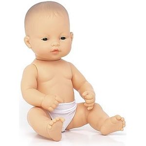 Miniland 31035 - baby Aziatische jongen zak - zonder ondergoed, 32 cm