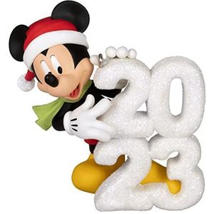 Hallmark Keepsake Kerstornament 2023, Mickey Mouse Een jaar van Disney Magic, cadeaus voor Disney-fans