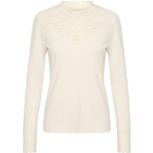 Cream - Blouse 'CR Trulla' - Wolwit - Blouseshirt - Lange Mouw