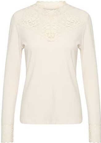 Cream - Blouse 'CR Trulla' - Wolwit - Blouseshirt - Lange Mouw