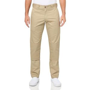 Dickies Heren dubbele knie werkbroek skinny rechte casual, Woestijnzand, 38W / 32L