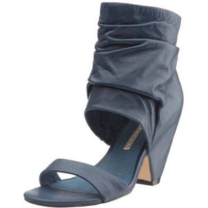 Buffalo Valery Leather 109-1334, damessandalen, blauw, 37 EU