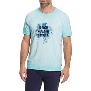 Pioneer T-shirt met ronde hals voor, Lichtblauw washed, S