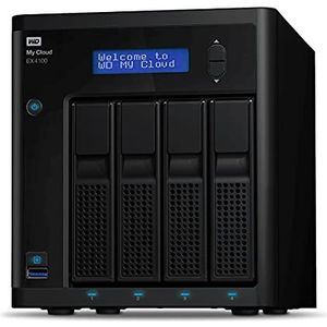WD My Cloud Expert Series EX4100 56 TB (Vooraf geconfigureerde NAS, Geïntegreerde 1,6 GHz Marvell ARMADA 388 dual-core processor, 2 GB DDR3-geheugen, RAID-Opties of JBOD, USB 3.0, gigabit-ethernet)