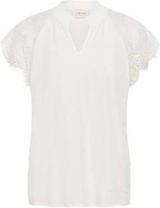 Cream, Dames, Blouses & Shirts, Wit, Maat: XS Nylon,
