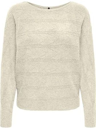 ONLY - ONLJEANETT - Trui - Beige - Lange Mouw