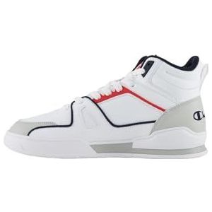 Champion 3 Point Mid, sneakers voor heren, wit/marineblauw/rood, EU 40, Bianco Blu Marino Rosso