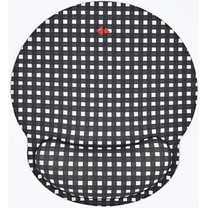 WONDEE Ergonomische muismat van Lucia Be in Vichy-stijl, exclusief voor uw bureau, polssteun met gelpad, originele muismat voor dames