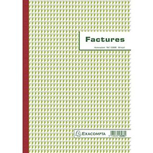 Exacompta A4 Verticaal Triplicaat Koolstofloos Kopie Frans Gedrukt Commerciële Factuur Formulier