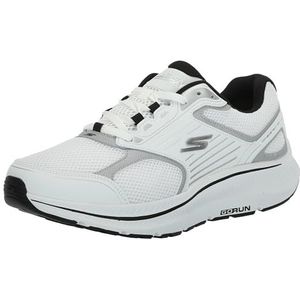 Skechers Go Run Consistent 2.0 Silver Wolf Sneakers voor heren, wit, zilver, 42 EU