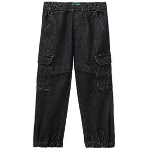 United Colors of Benetton Jeans voor kinderen en jongens, Black Denim 700, 160