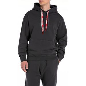 Replay Heren hoodie regular fit, 998 Nearly Black, XS
