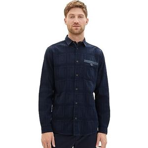 TOM TAILOR Herenhemd, 10668 - Sky Captain Blue, XL