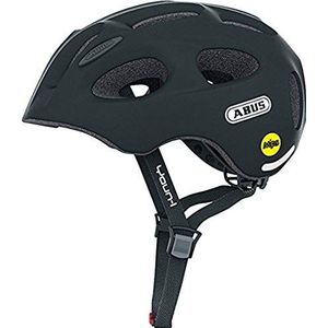 ABUS Youn-I MIPS Kinderhelm - Moderne Fietshelm voor Kinderen - Voor Meisjes en Jongens - Zwart, Maat S