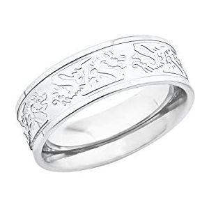 amor Cupido Ring Roestvrij Stalen Herenringen, Zilver, Draak, Geleverd In Geschenkverpakking, 9834365