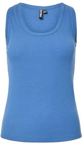 Pcmay - Geribd Tanktop - Zwart - Zacht Materiaal