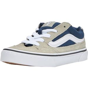 Vans Caldrone Basketbal, suède/mesh grijs/blauw, 30,5 EU, Suède Mesh Grijs Blauw, 30.5 EU