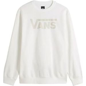 Vans Klassieke witte trui met ronde hals, Wit, S, Wit, S