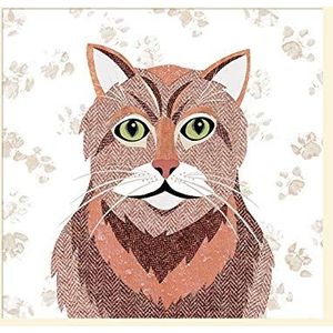 The Art Group Simon Hart (Ginger Tom) -Gemonteerde Print 40 x 40cm, Papier, Multi kleuren, 40 x 40 x 1,3 cm