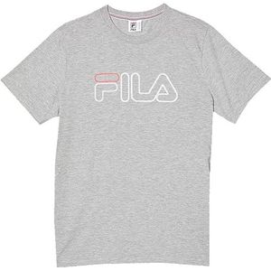 FILA Unisex kinderen Saarlooud T-shirt, lichtgrijs melange, 86/92, lichtgrijs gem.