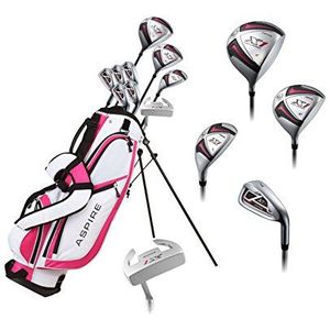 Dames roze rechtshandige golfclubset