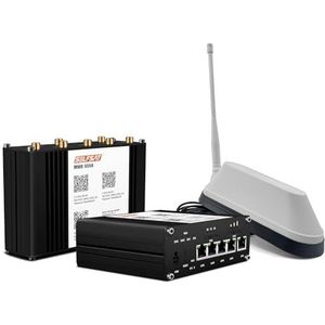 SELFSAT MWR 5550 5G Cat 20 WLAN-router tot 3,3 Gbps incl. Shark 5G antenne wit