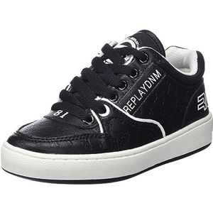 Replay Cobra Low Girl Sneaker, 008 zwart wit, 37 EU, 008, zwart-wit., 37 EU