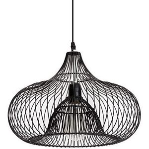 Hanglamp Charlotte, metaal, 40 W, zwart, Ø 35 x H 25 cm