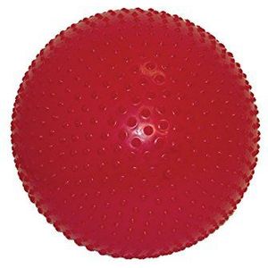 CanDo Gymnastiekbal met noppen/zitbal/motorische bal - SENSI-Bal - rood, 100 cm