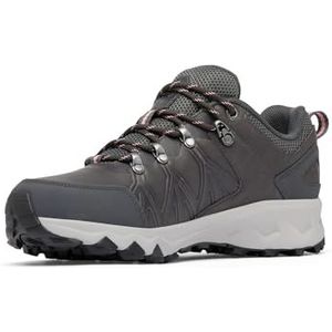 Columbia Women's Peakfreak 2 Outdry Leather Waterproof Low Rise Hiking Shoes, Grey (Ti Grey Steel x Salmon Rose), 8 UK