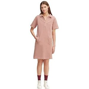 TOM TAILOR Dames Sweatjurk met zakken 1031353, 29515 - Nude Rose, 38