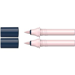 Schneider 040 Paint-It Twinmarker cartridges (Brush Tip - kwast, kleurintensieve inkt op waterbasis, voor gebruik op papier, 95% gerecyclede kunststof) lichtroze 132