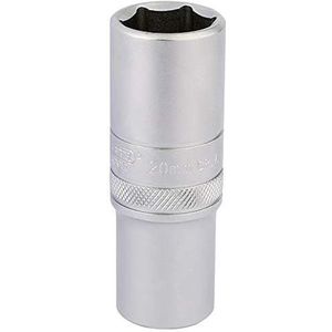 Draper 16652 1/2 ""Vierkante aandrijving Hi-Torq 6 Punt Diepe Socket, 20mm Grootte