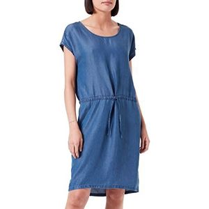 ONLY Dames Onlpema May Life Ss DNM jurk Qyt jurk, donkerblauw (dark blue denim), S