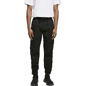 Urban Classics Militaire joggingbroek voor heren, met opgestikte zakken, verkrijgbaar in 6 kleuren, maten XS - 5XL, zwart, XXL