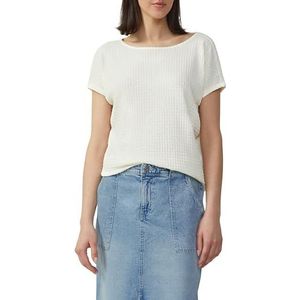 T-shirt - Crème - Relaxed Fit - Structuurlook