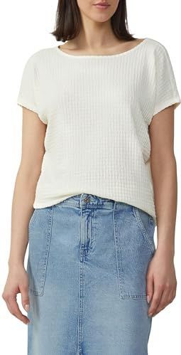 T-shirt - Crème - Relaxed Fit - Structuurlook