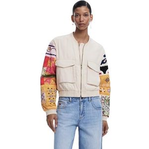 Lang Vest - Mandala-Motieven - Tussenjas - Zwart - Normale Pasvorm