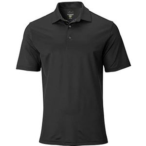 Greg Norman Heren Freedom Micro Pique Polo Golf Shirt, Zwart, XXXL