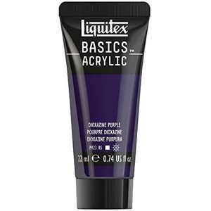 Liquitex 8870460​ Basics acrylverf - Dioxazine Purple, 22 ml tube, lichtecht, waterbestendig, voor het schilderen en decoreren van hout, metaal, keramiek, kunststof, canvas