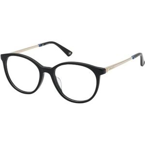 Nina Ricci VNR308 bril, glanzend, zwart, 51 voor dames, Zwart