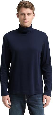 Tom Tailor - Shirt - Sky captain blue - Lange Mouwen - Met Col