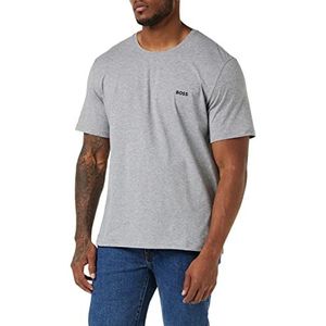 BOSS Heren T-shirt Crew Neck Shirts Korte Mouw Mix & Match Loungewear T-Shirt R, medium grijs, M