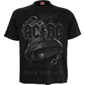 Spiral - Ac/Dc - Back in Black Torn - T-shirt met print op de voorkant zwart, Zwart, L