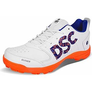 DSC beamer, cricket shoe heren, oranje/wit (fluro oranje wit), 45 EU